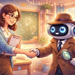 AI Detectors and Teachers Working Together, Generated with GPT