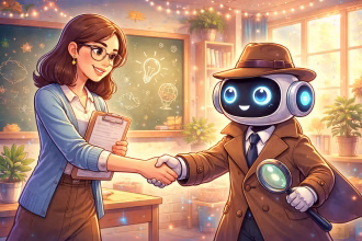 AI Detectors and Teachers Working Together, Generated with GPT