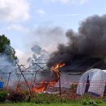 Enraged crowd sets Ebola hospital tent on fire in Democratic Republic of Congo