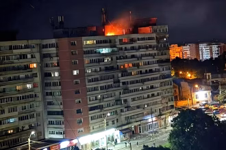 Galash residents fear future incidents after Russian drone crashes into building
