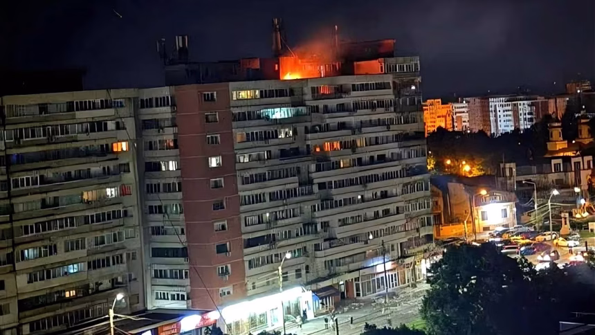 Galash residents fear future incidents after Russian drone crashes into building