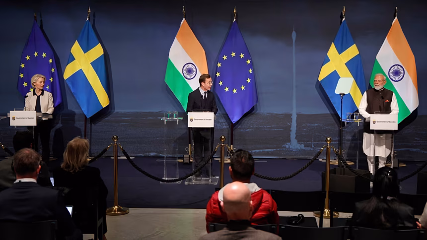 PM von der Leyen praises PM Modi's 'dynamic new era' in EU-India relations on visit to Sweden