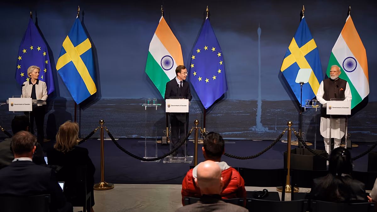 PM von der Leyen praises PM Modi's 'dynamic new era' in EU-India relations on visit to Sweden