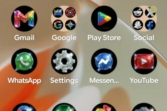Google shines with its mirror ball icon. “Are you sure you want this?”