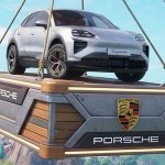 Porsche Fortnite collab concept art is clearly AI and for some strange reason also has the Riot Games logo added