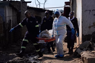 12 assailants killed in late night shooting in South Africa, police say