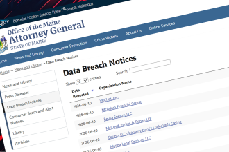 Maine breach portal abused to publish fake data breach disclosures