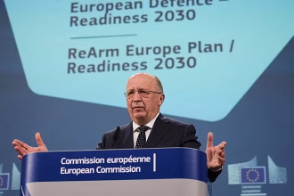 EU defense chief says replacing US military assets will cost European countries 500 billion euros