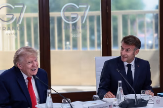 Europeans leave the G7 in peace, balancing self-interest with flattery to keep Trump in check.