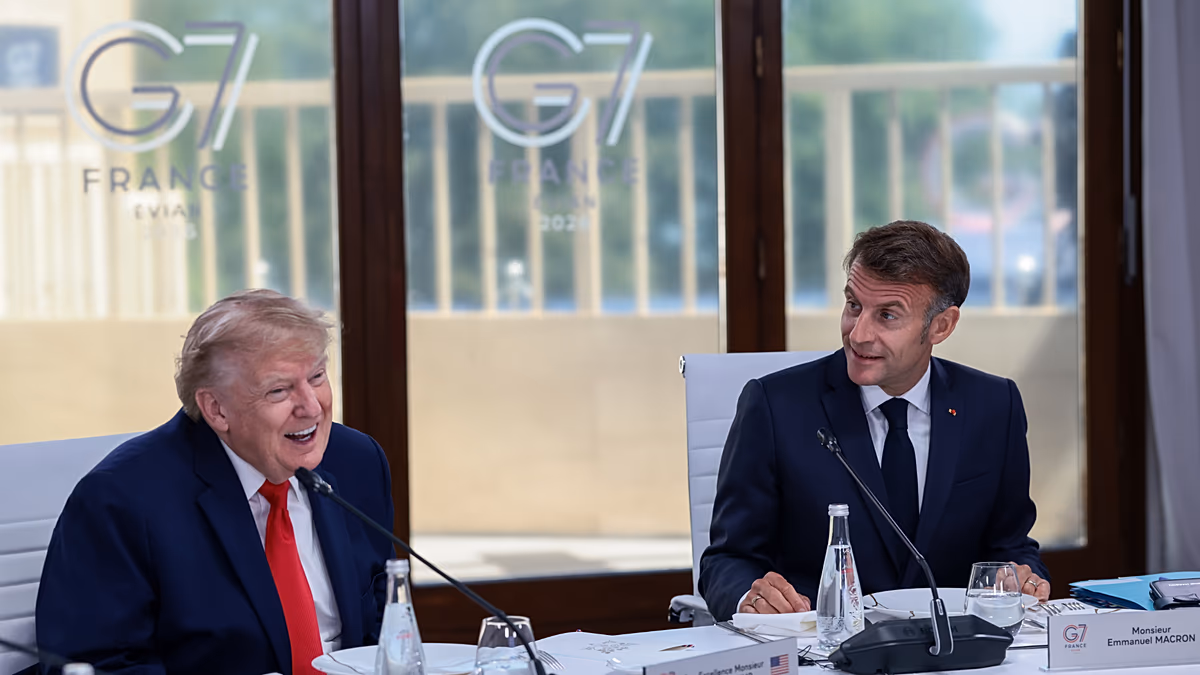 Europeans leave the G7 in peace, balancing self-interest with flattery to keep Trump in check.