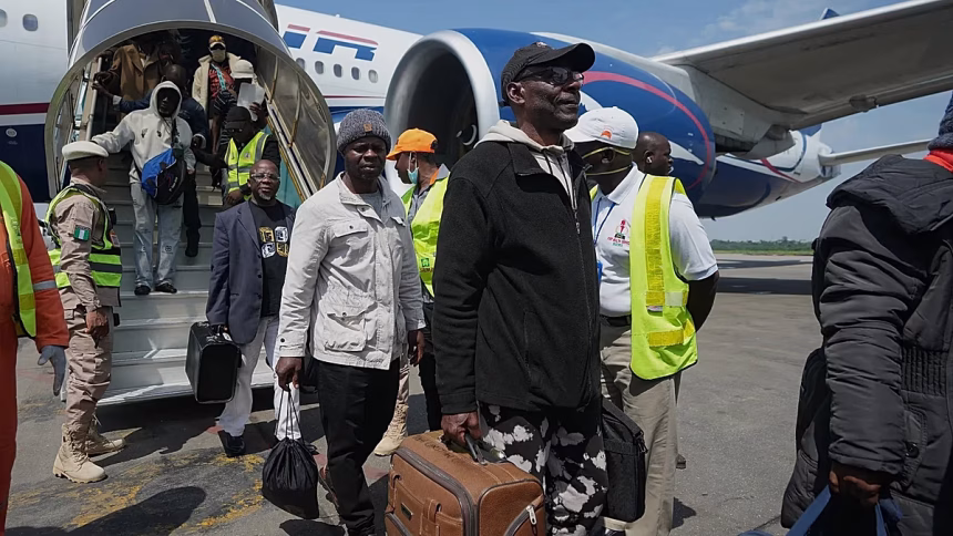 First group of Nigerians return home after anti-immigration protests in South Africa