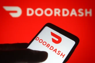 DoorDash app on phone