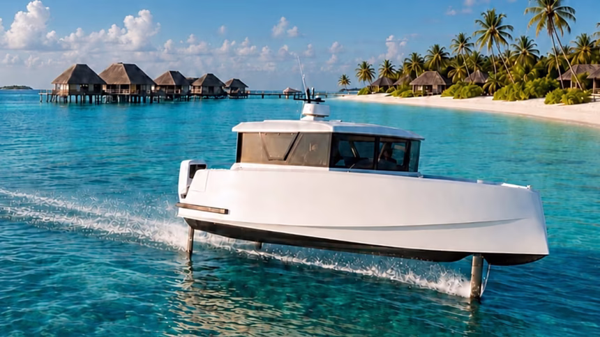 New fleet of electric hydrofoils deployed to Maldives