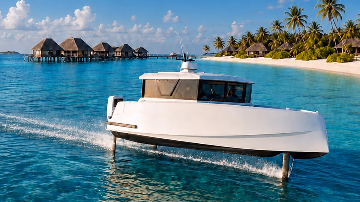 New fleet of electric hydrofoils deployed to Maldives