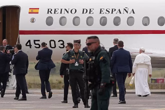 Pope will return to Rome on plane provided by Spain's king due to technical glitch, Vatican says