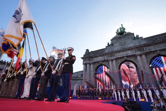 Stars and Stripes, VIPs and protests: American independence celebrations take place in Brussels