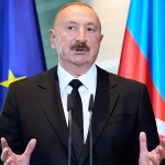 Aliyev says former Russian and German officials were in Baku for possible talks over Ukraine