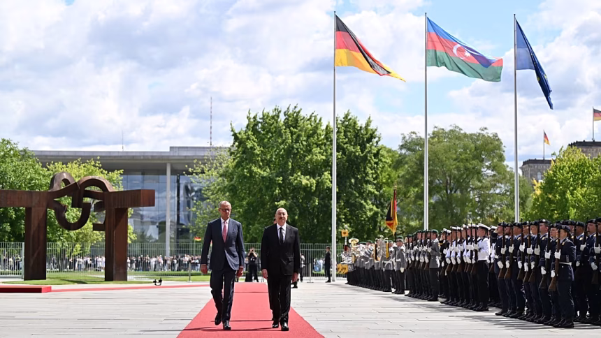 Aliyev visits Berlin to deepen energy and trade ties with Germany