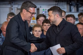 Britain's Burnham promises full support to Ukraine in first meeting with Zelensky