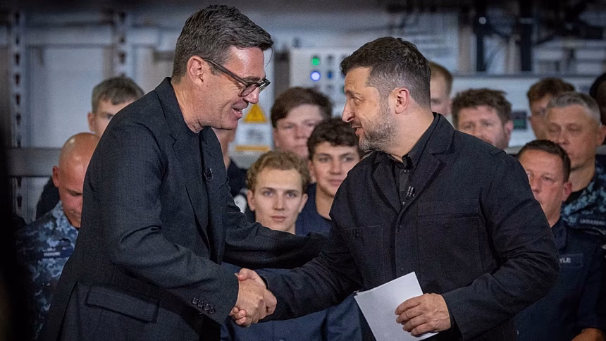Britain's Burnham promises full support to Ukraine in first meeting with Zelensky