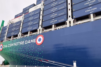 CMA CGM deploys world's largest LNG-fueled container ship on Asia-Europe routes