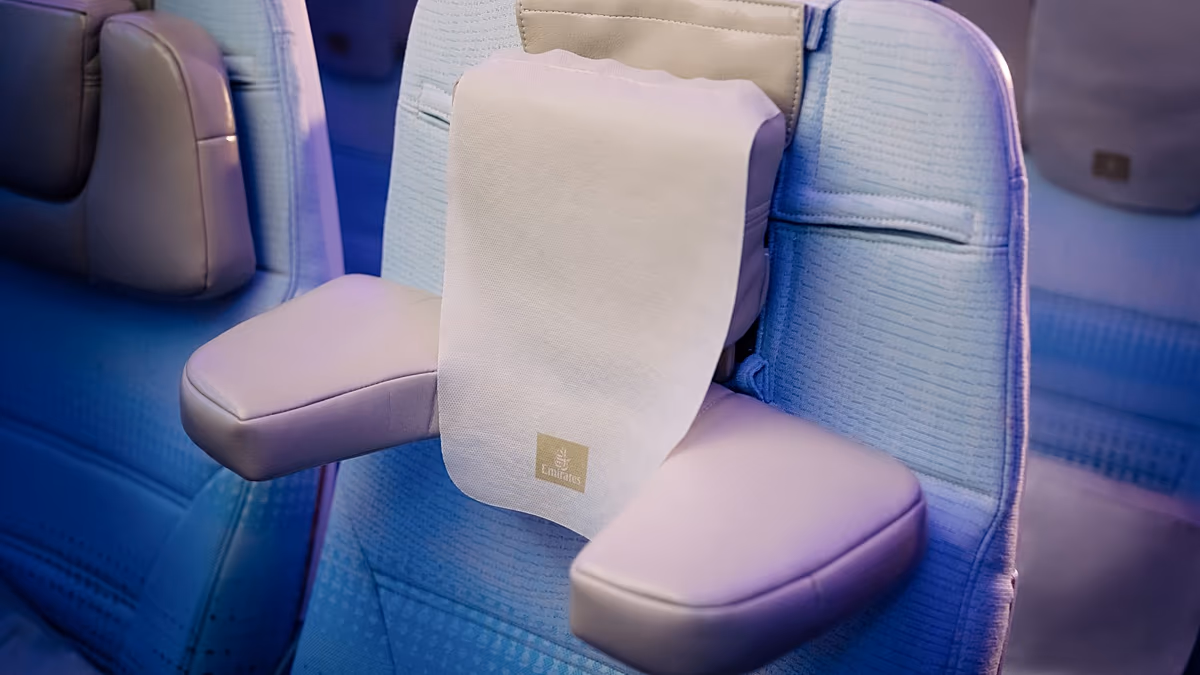 Emirates unveils 'revolutionary' economy class headrests