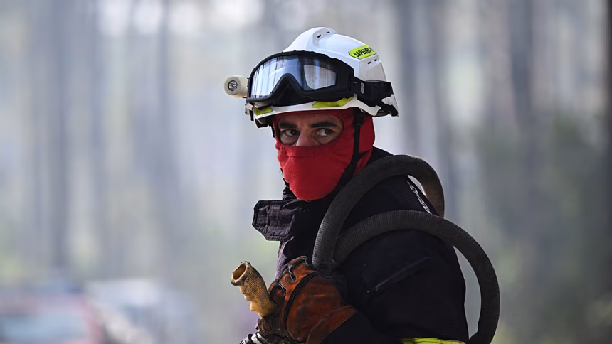 French wildfires threaten defense bases, hurt local economy
