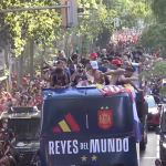 More than 1 million fans fill the streets of Madrid to welcome the world champions