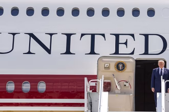 President Trump returns from Turkey NATO summit, absent from new Air Force One