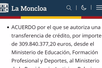 Spain praises public education but cuts nearly 309 million euros from presidential staff salaries