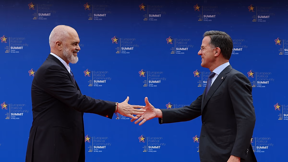 The balance of the Albanian NATO summit is in jeopardy as the US denounces security 'free riders'