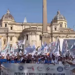 Thousands of Italian military and police personnel march in Rome over pay and pensions
