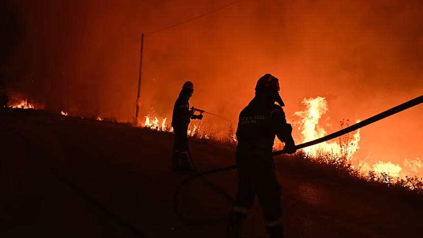 Three firefighters killed in Greek wildfires