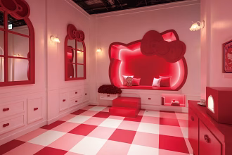 You can check in without staying overnight at Tokyo's new Hello Kitty "hotel"