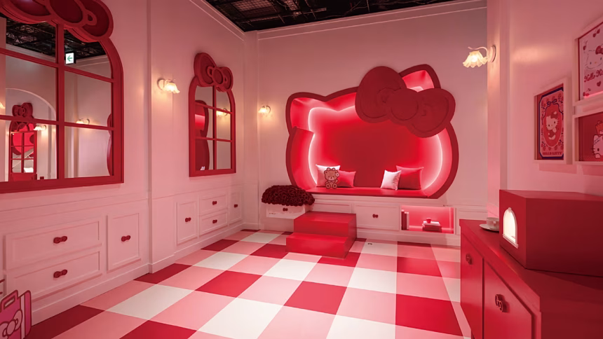 You can check in without staying overnight at Tokyo's new Hello Kitty "hotel"