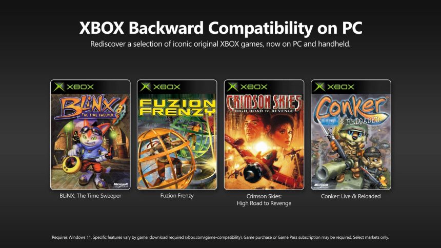 Xbox released four original console games on PC thanks to backwards compatibility, but they chose the wrong game